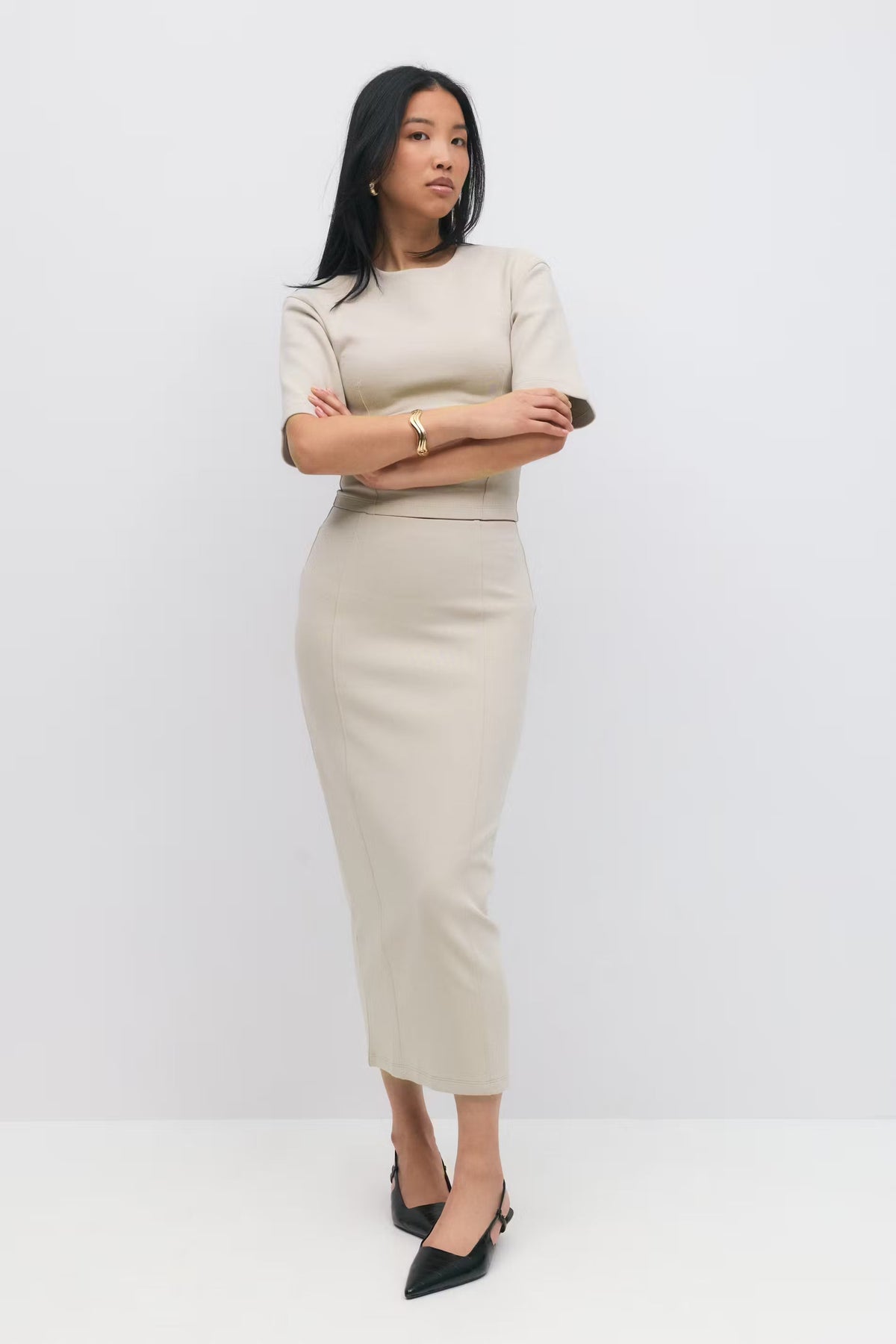 Aviana Midi Set - Beige - XL