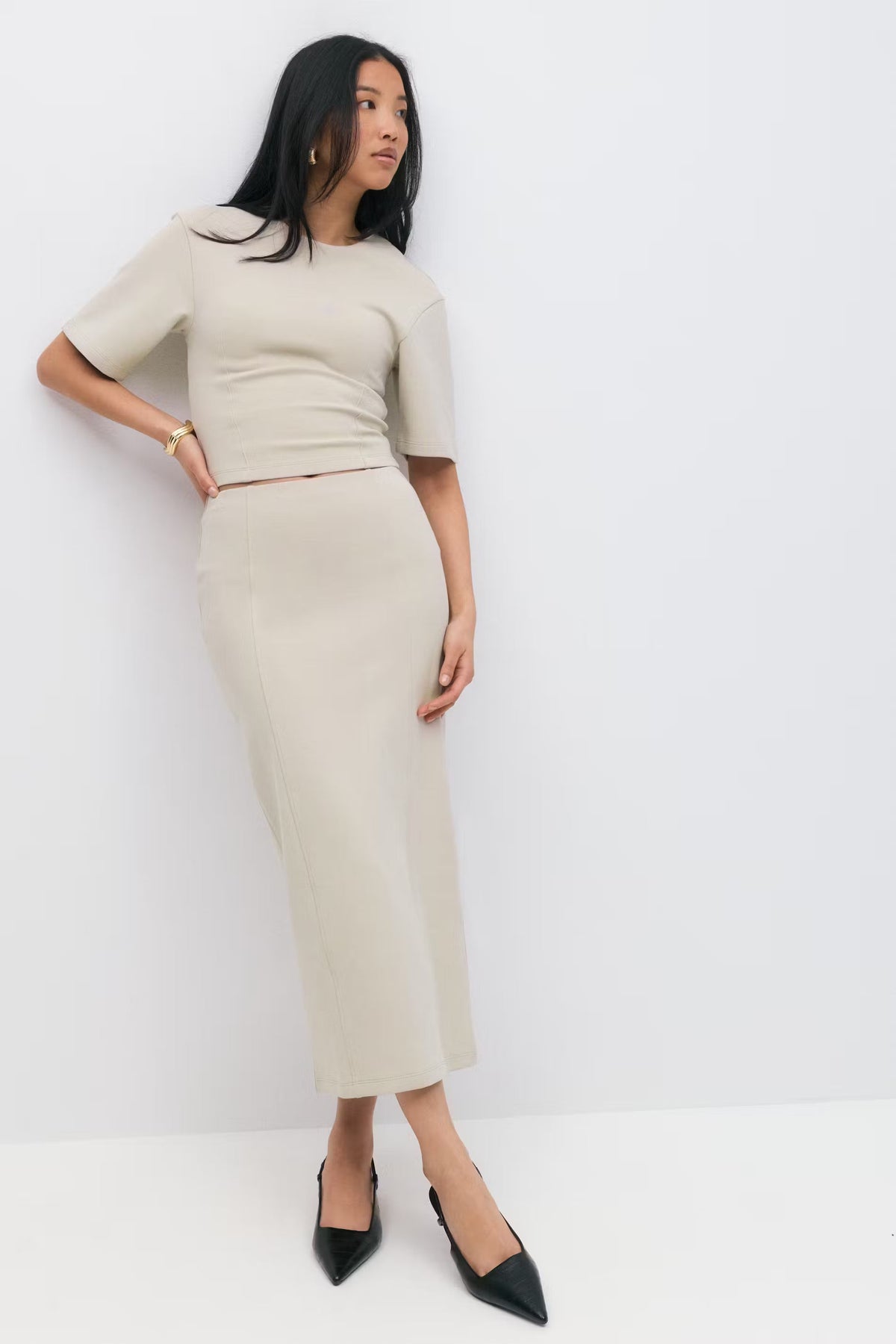 Aviana Midi Set - Brown - S