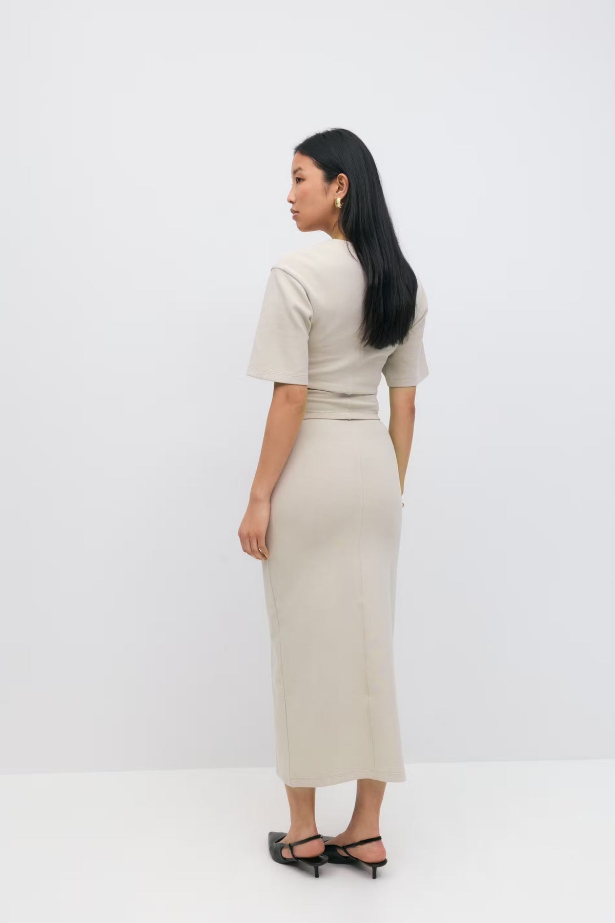 Aviana Midi Set - Brown - XS