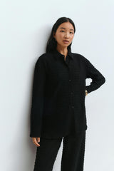 Mae Textured Set - Black - XS
