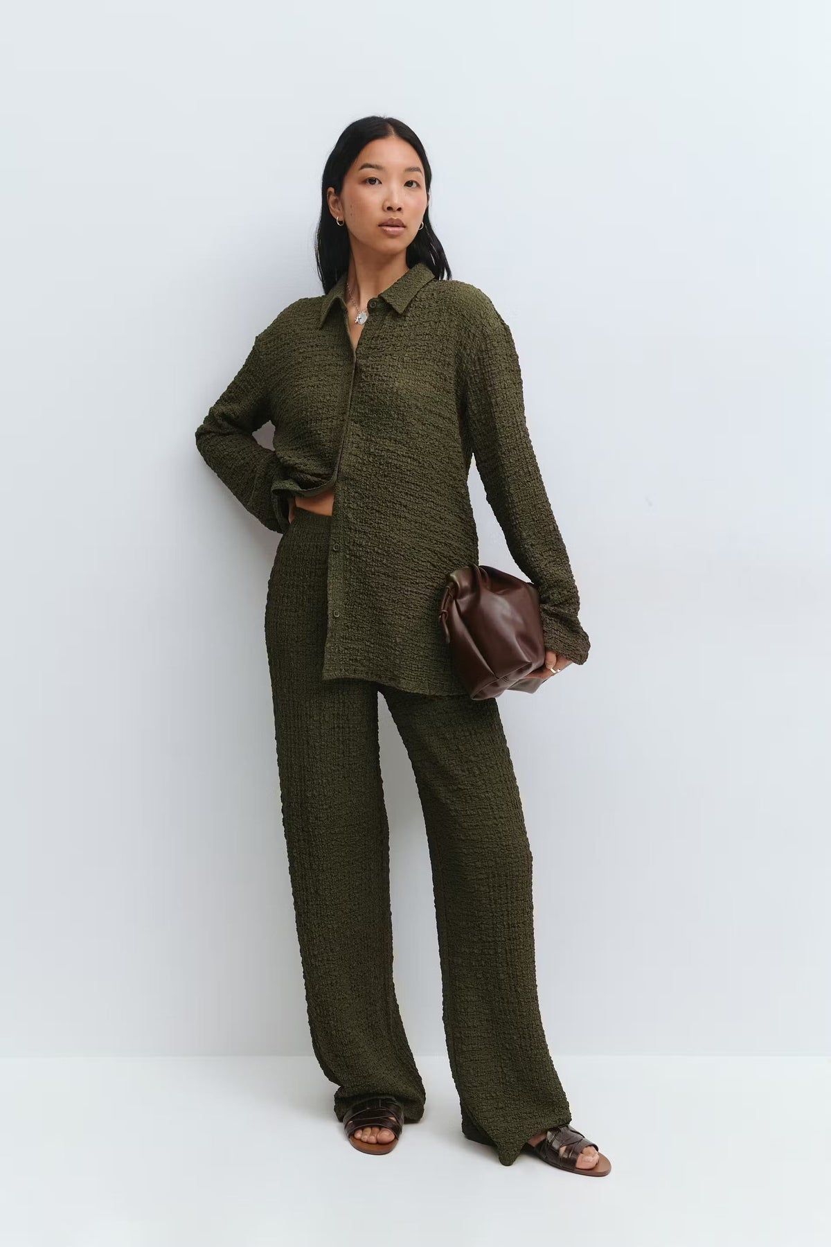 Mae Textured Set - Dark Green - XL