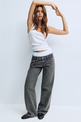 Eleni Low Wide Jeans - UK 12 (L) - Denim Blue