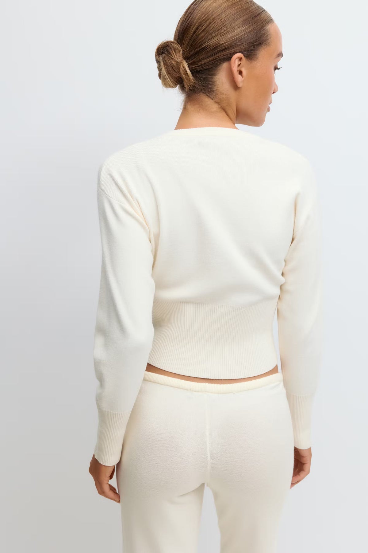 Vanya Fitted Knit Set - S - White