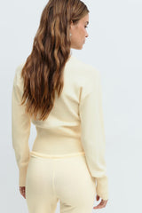 Vanya Fitted Knit Set - M - Yellow