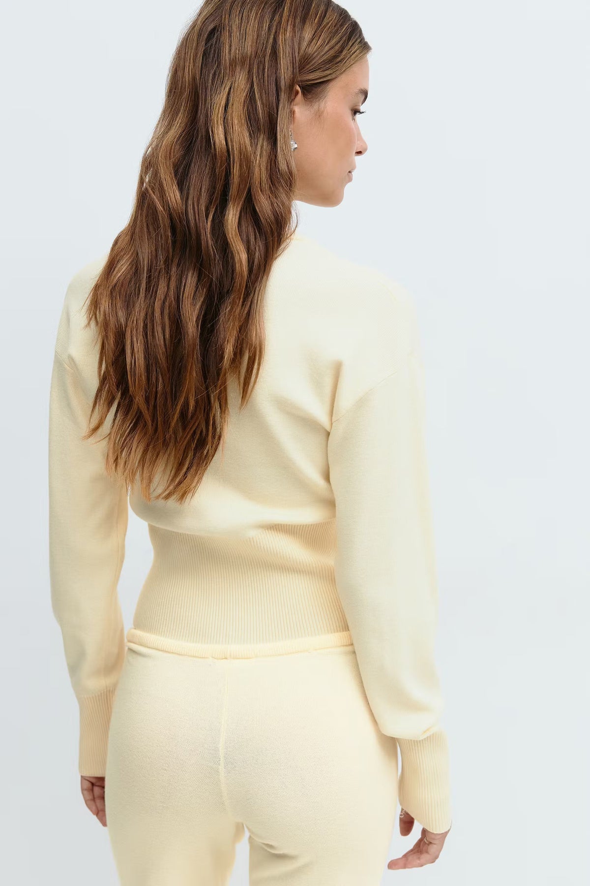 Vanya Fitted Knit Set - M - Yellow