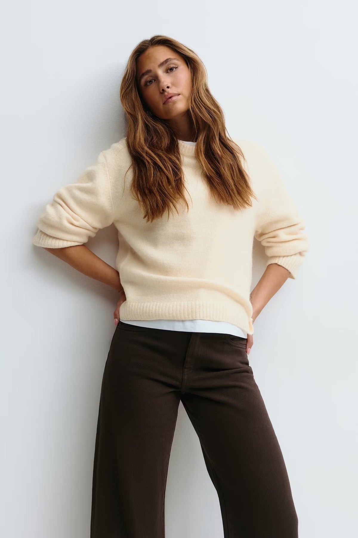 Isabel Knit Sweater - S - White