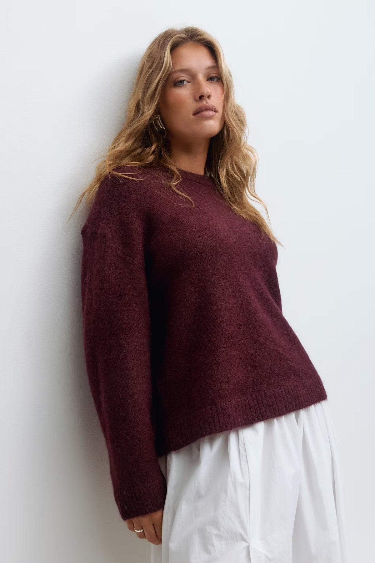 Isabel Knit Sweater - XS - Bordeaux
