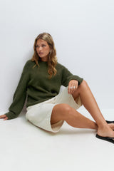 Isabel Knit Sweater - S - Dark Green