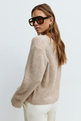 Isabel Knit Sweater - M - Navy