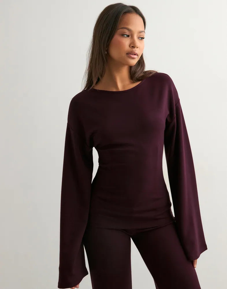 Ellie Lounge Set - Wine Red - L
