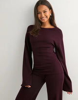 Ellie Lounge Set - Wine Red - M
