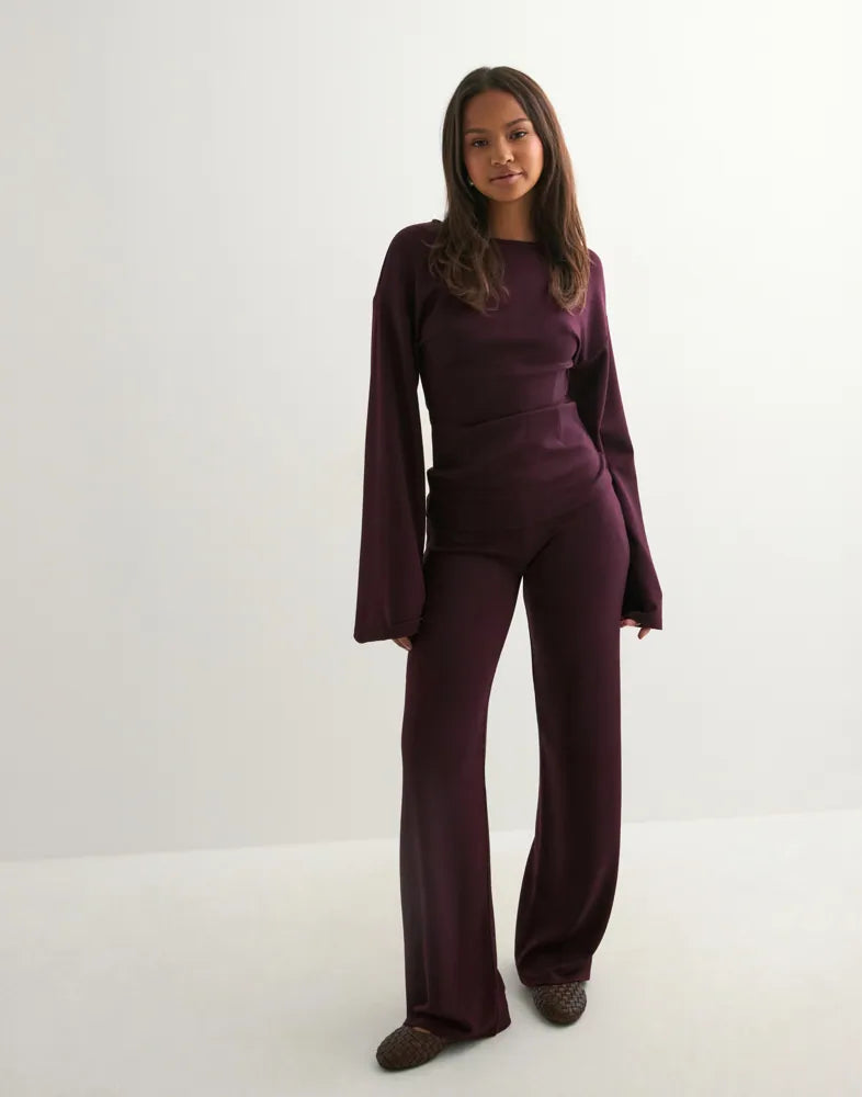 Ellie Lounge Set - Wine Red - XS