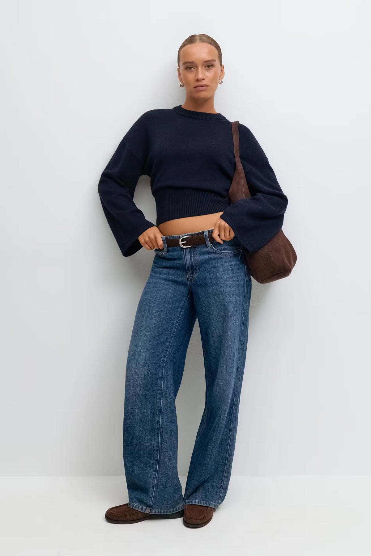 Claudia Sleeve Knitted Top - M - Bordeaux