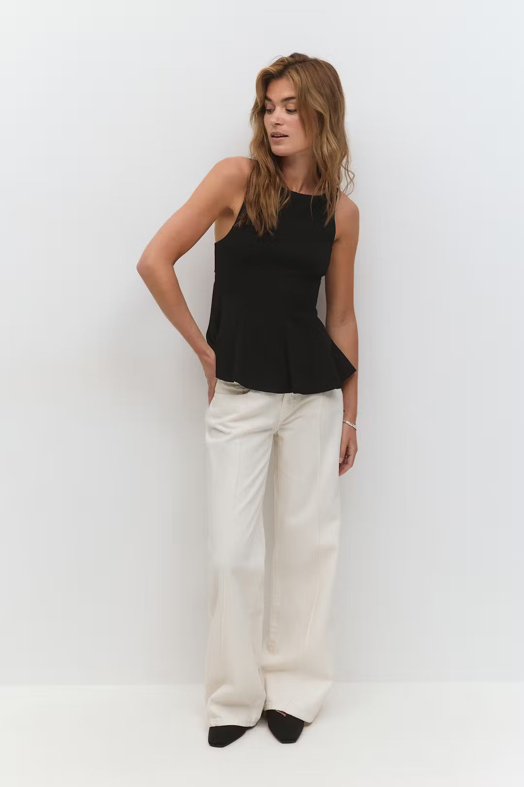 Sabella Peplum Top - XS - Pink