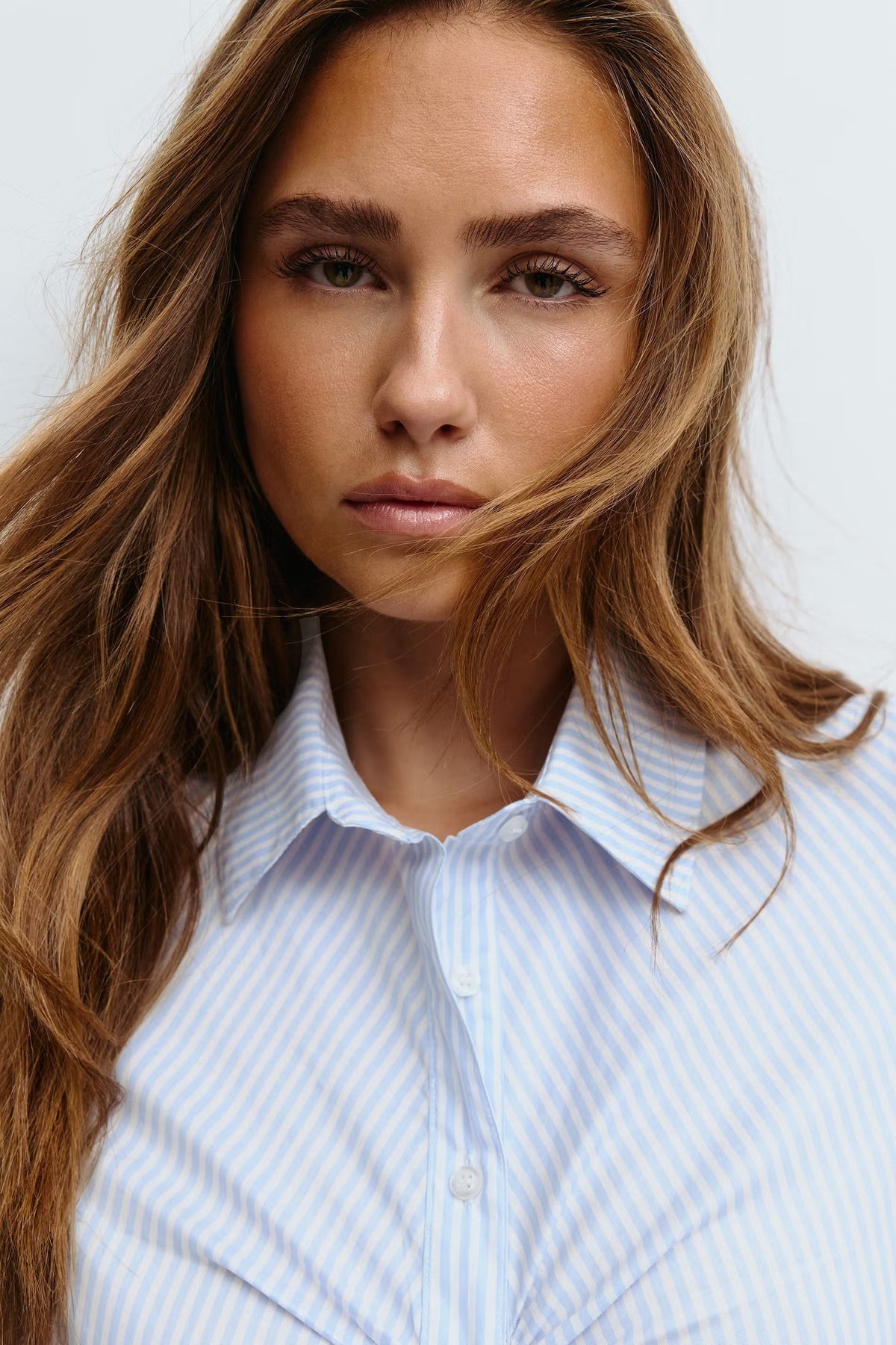 Renée Fitted Striped Shirt - M