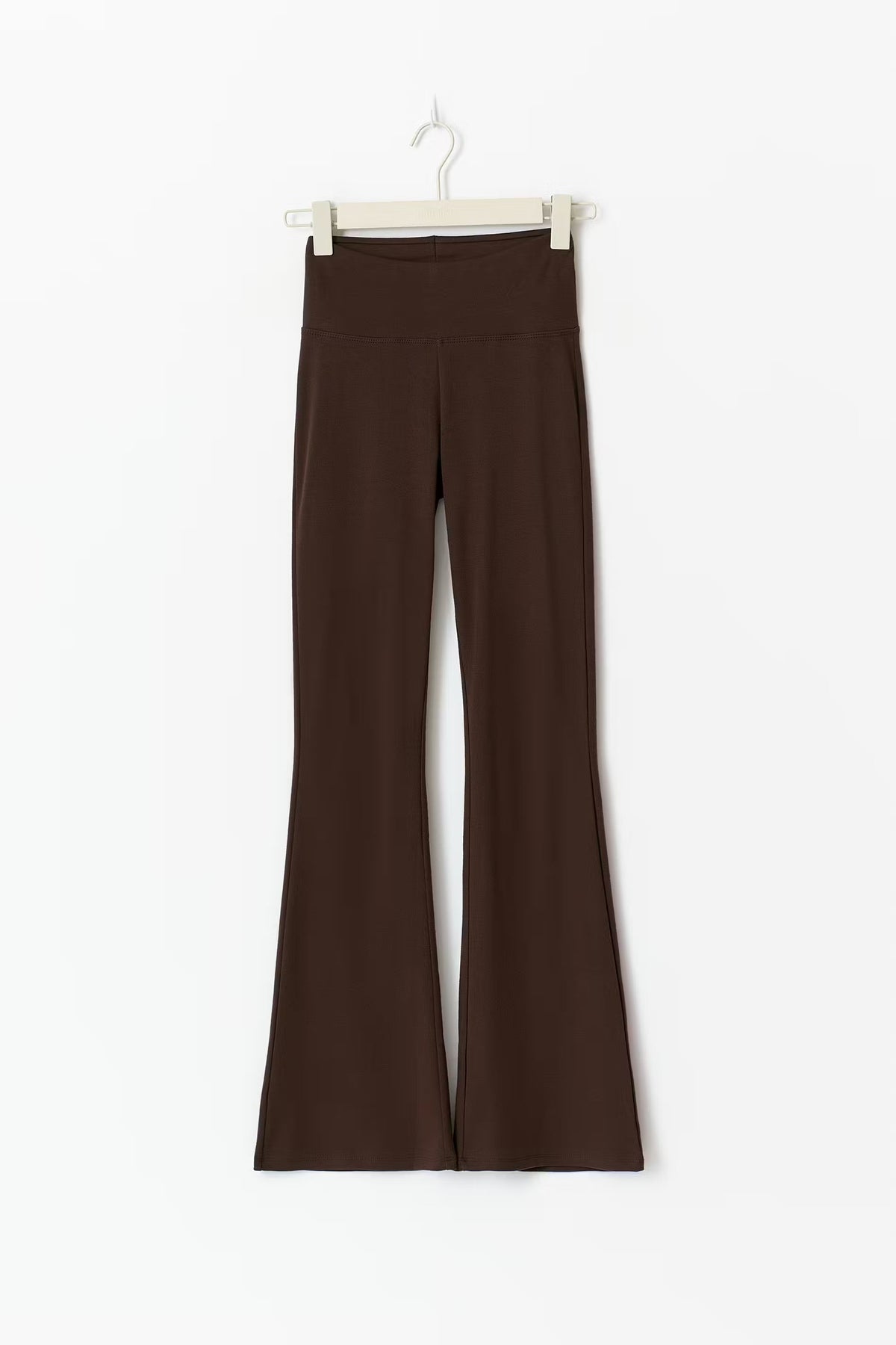 Thalia Flare Trousers - Brown - UK 6 (XS)