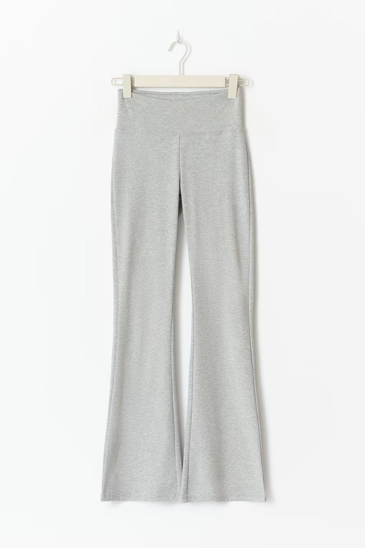 Thalia Flare Trousers - Light Gray - UK 12 (L)