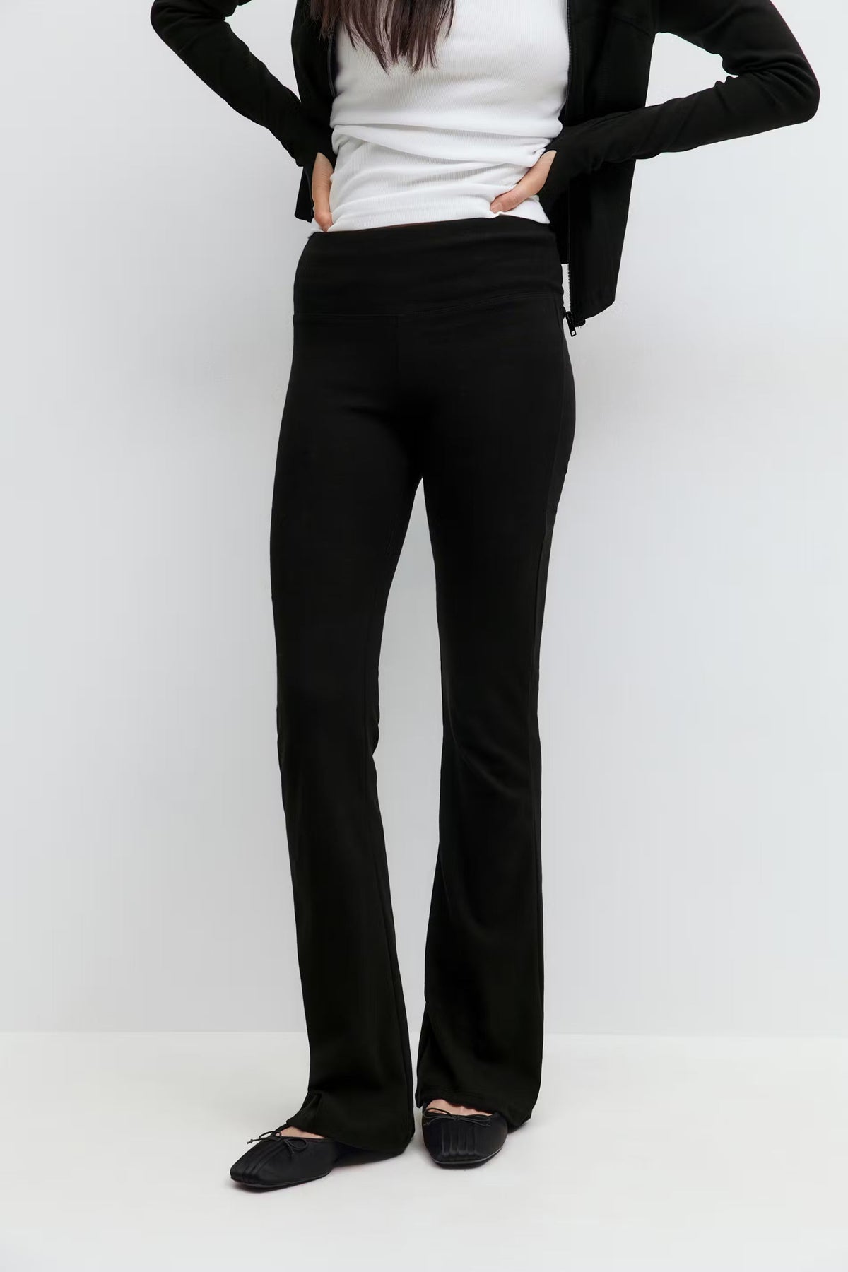 Thalia Flare Trousers - White - UK 6 (XS)