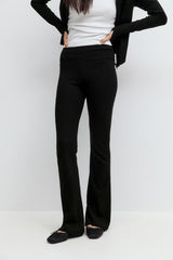 Thalia Flare Trousers - White - UK 6 (XS)
