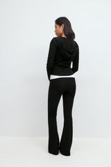 Thalia Flare Trousers - White - UK 8 (S)
