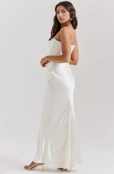 Bella | Elegant Strapless Dress - Black - UK 14