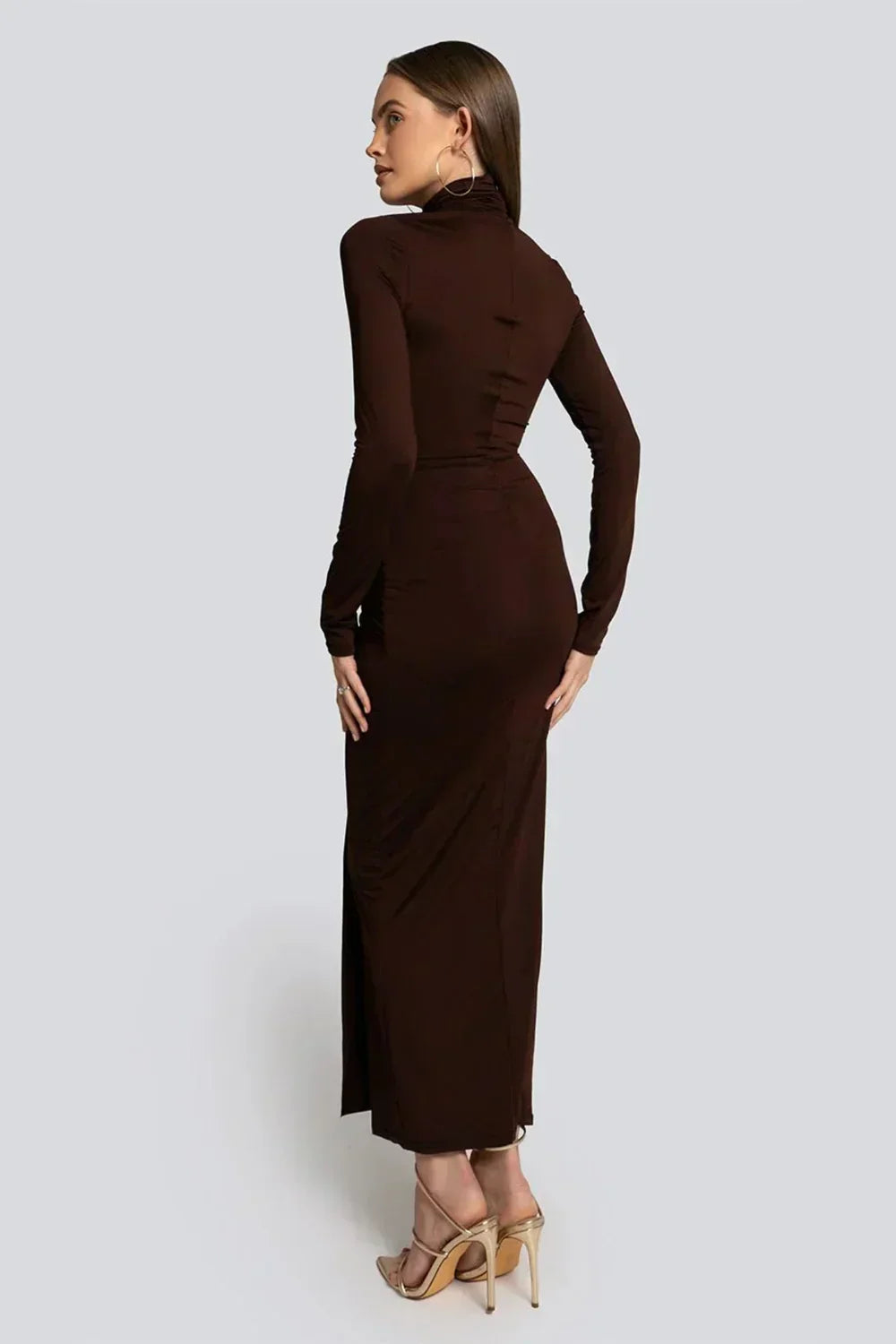 Tracy Maxi Dress - Brown - S