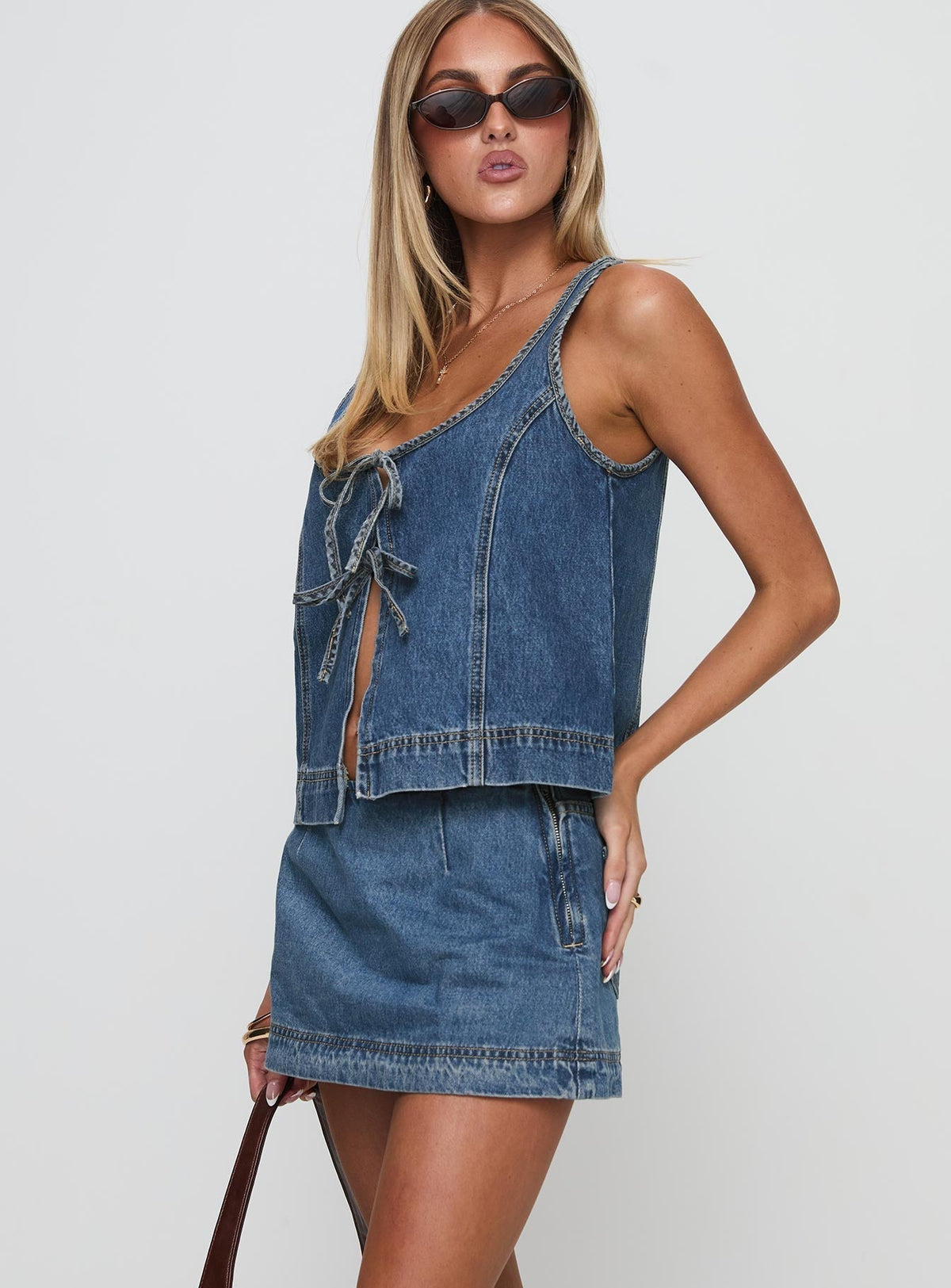 Steffy Denim Set - Navy - XL
