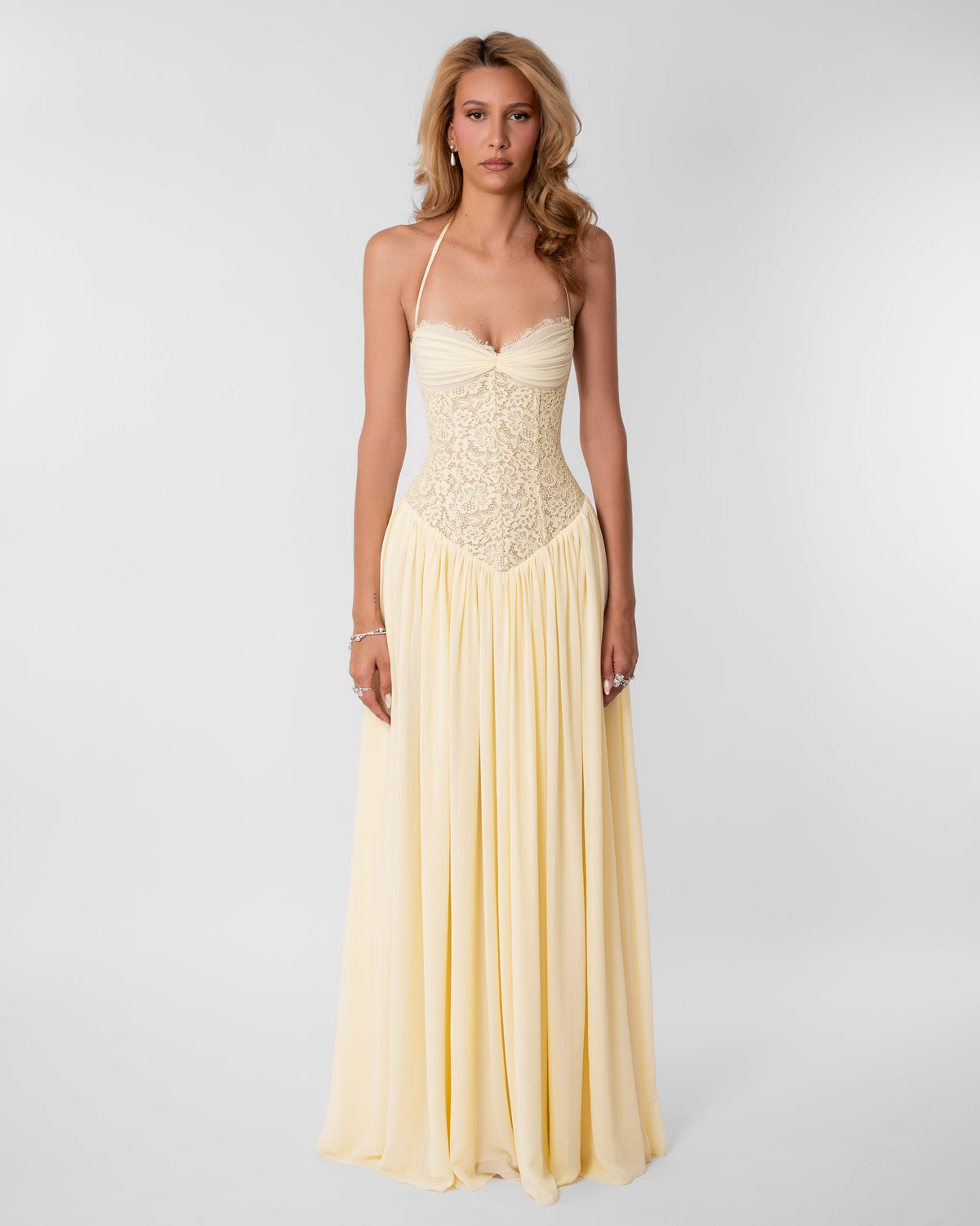 Aubrey Maxi Dress - Butter - UK 12