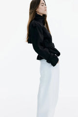 Amara Short Trench - Black - L
