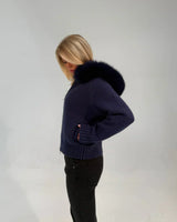 Verena Zipped Fur Jacket - L (170-175cm) - Brown
