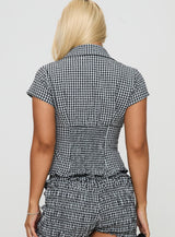 Lisa Gingham Blouse