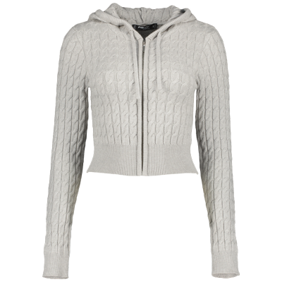 Nora Cable Knitted Set - Gray - XL