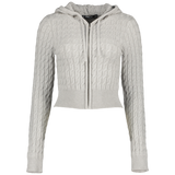 Nora Cable Knitted Set - Gray - XL