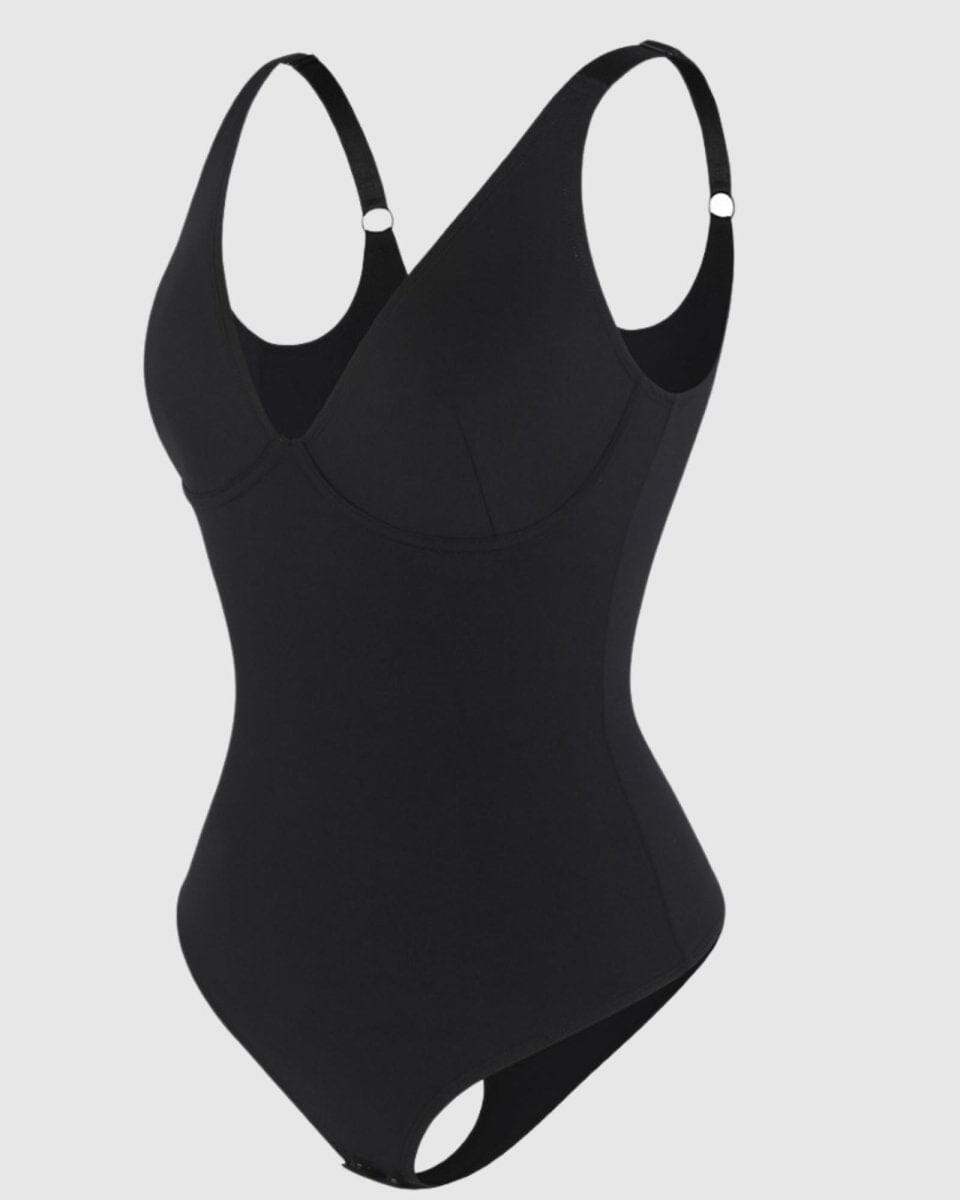 SculptingBodysuit Bra & Thong - Black - 2X