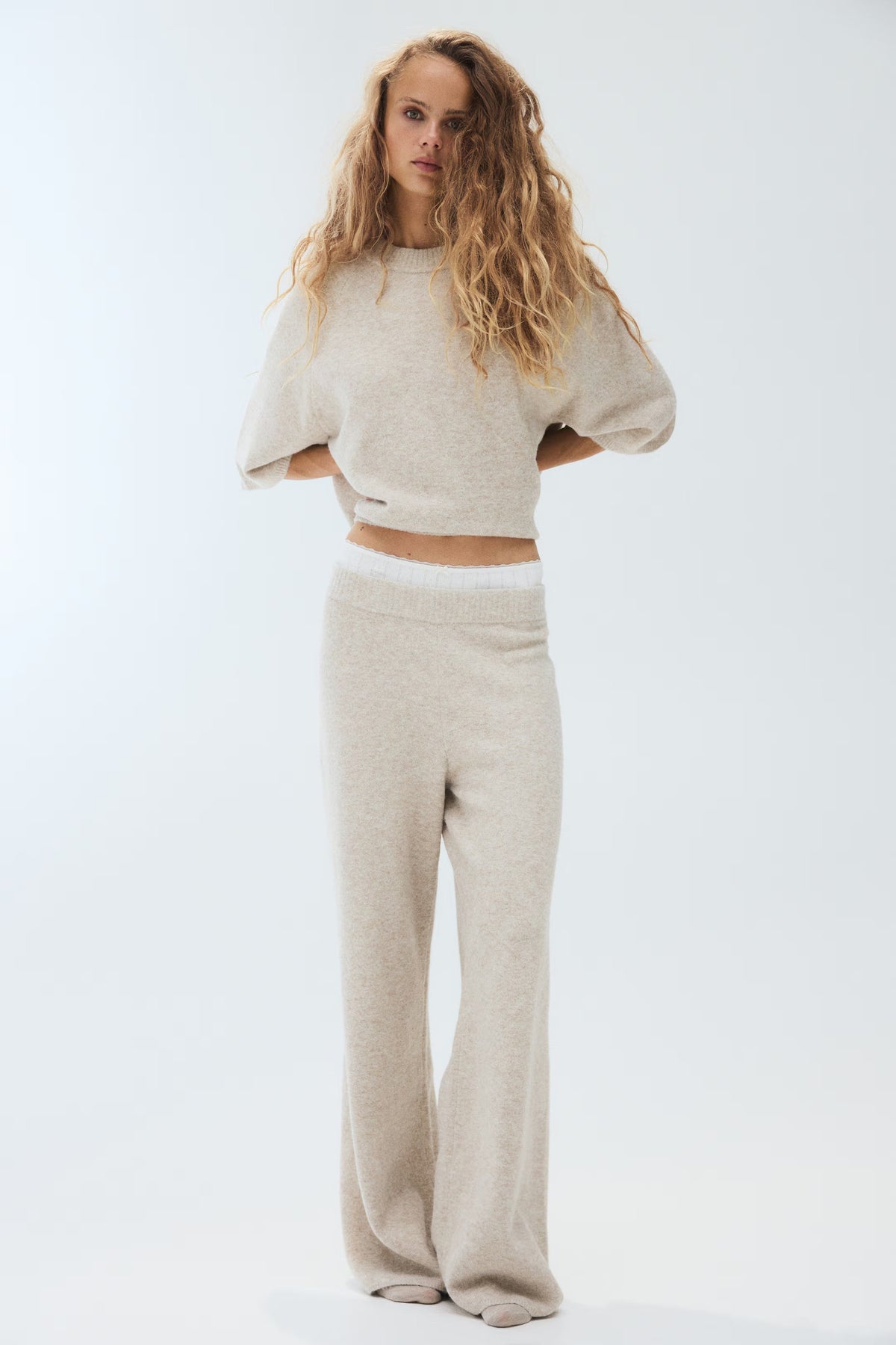 Bonnie Knit Co-ord - Beige - S