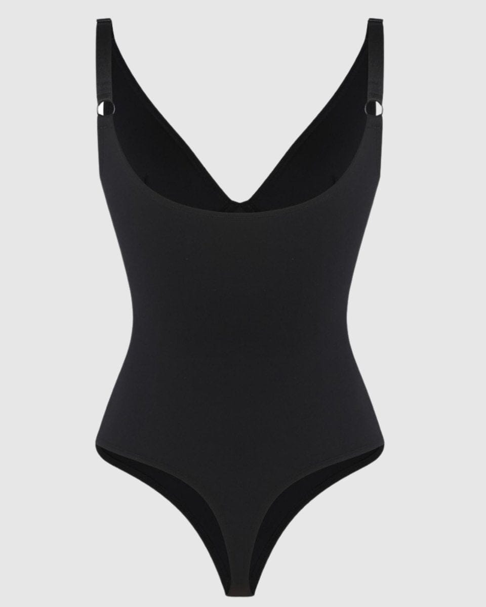 SculptingBodysuit Bra & Thong - Black - XL