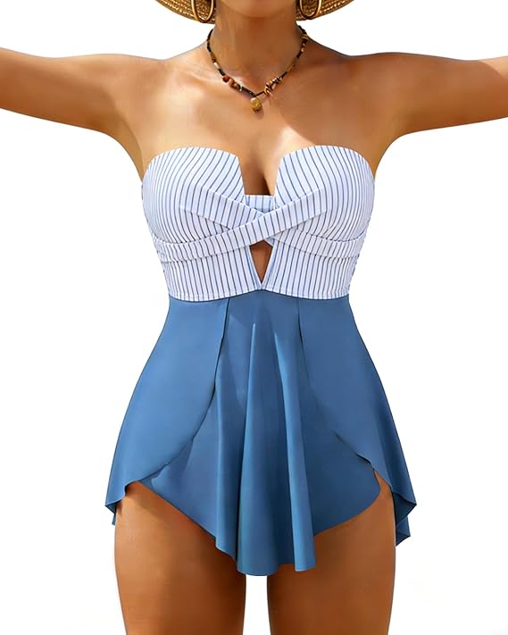One Piece Swimsuit - Black - M