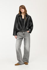 Celeste Leather Jacket - Black - S