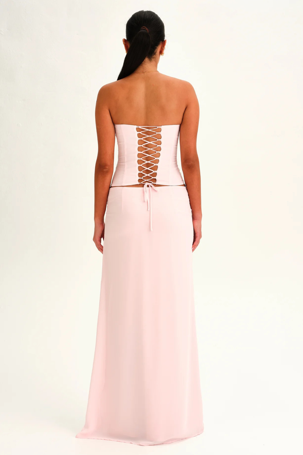 The Riviera Corset Wrap Set - Blush - S