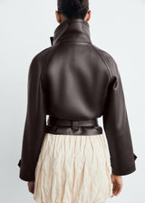 Lilith Leather Trenchcoat - M
