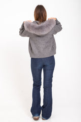 Verena Zipped Fur Jacket - M (165-169cm) - White