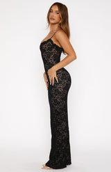 Delphie Maxi Dress - Black - M