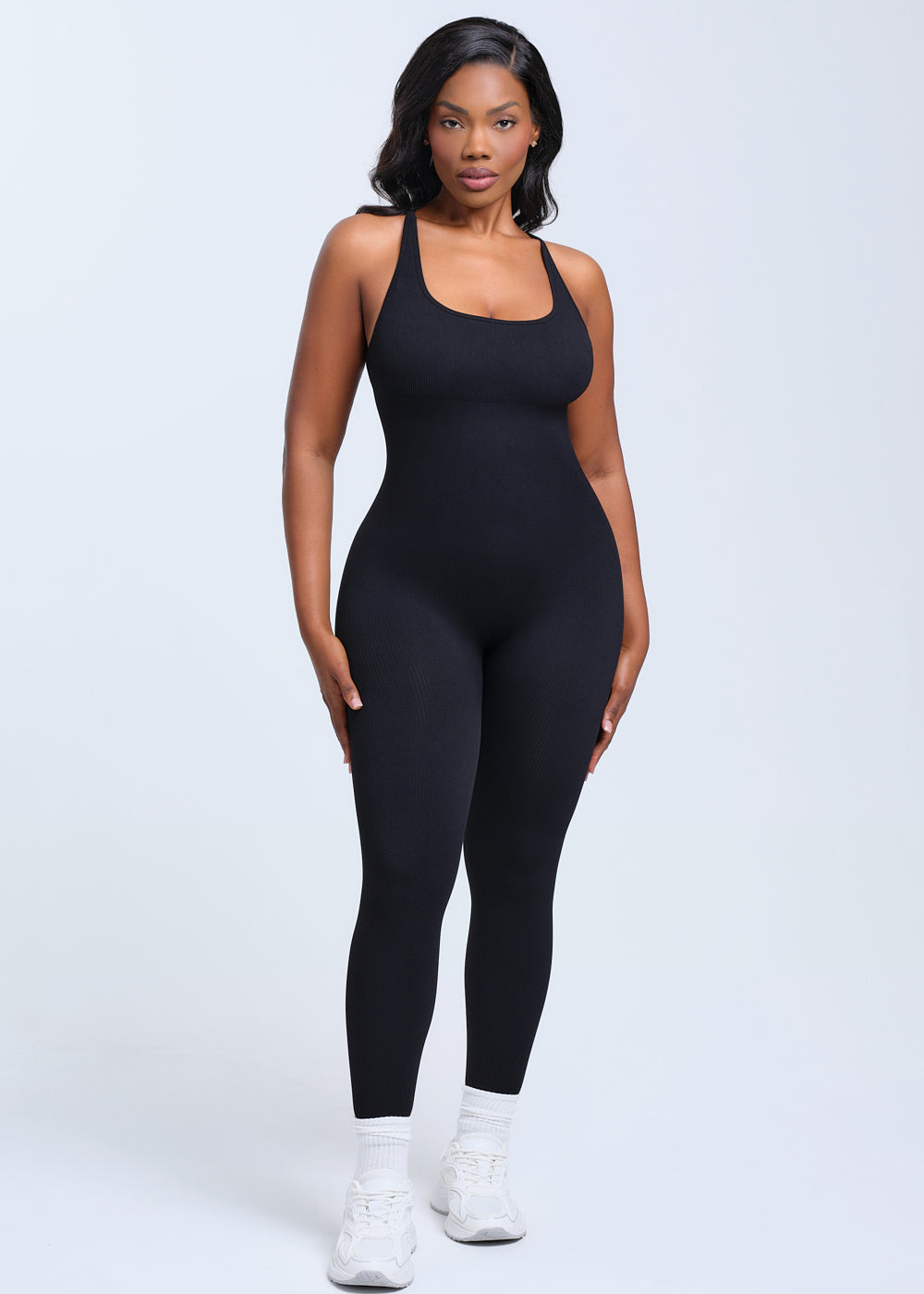 SnatchedKnit Backless Jumpsuit