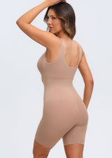 Essential Tank Bodysuit Shorts - Coffee - M/L