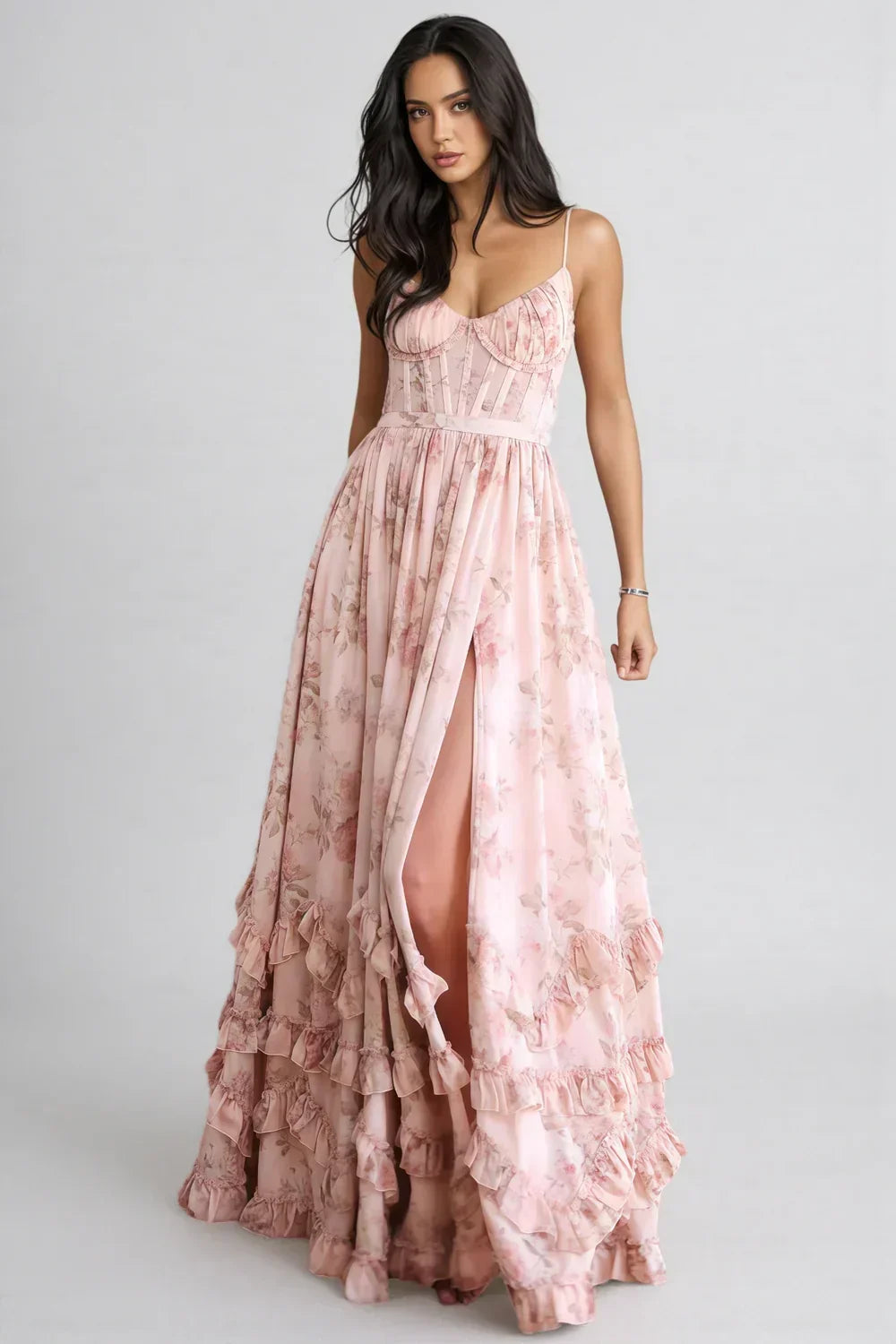 Rozalia Maxi Dress - Pink - S