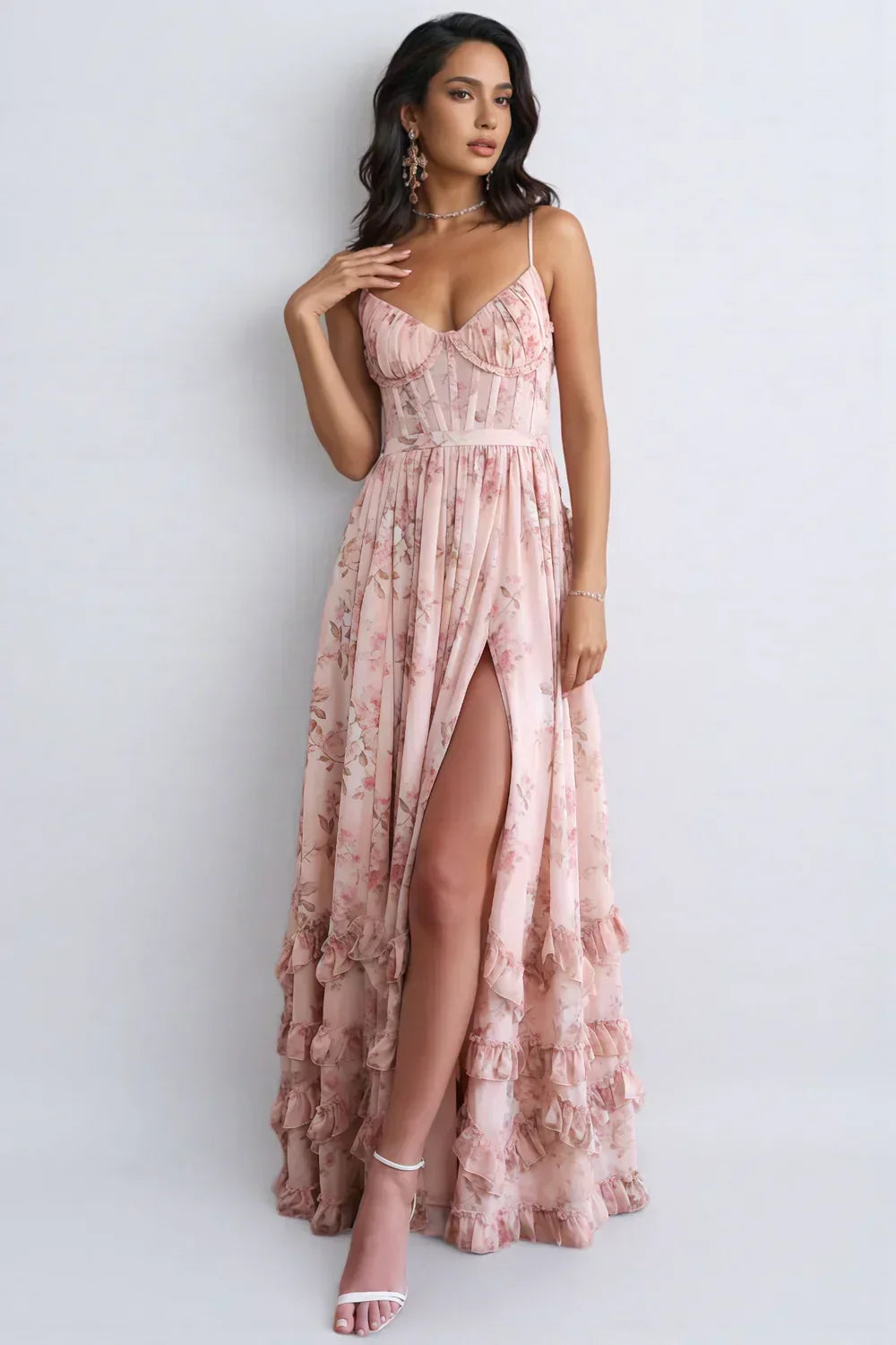 Rozalia Maxi Dress - Pink - XS