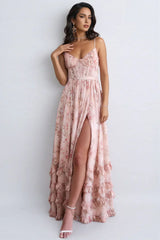 Rozalia Maxi Dress - Pink - XS