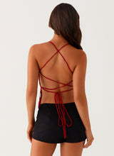 Gigi Sequin Top - Red - L