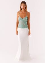 Gigi Sequin Top - Mint - XS
