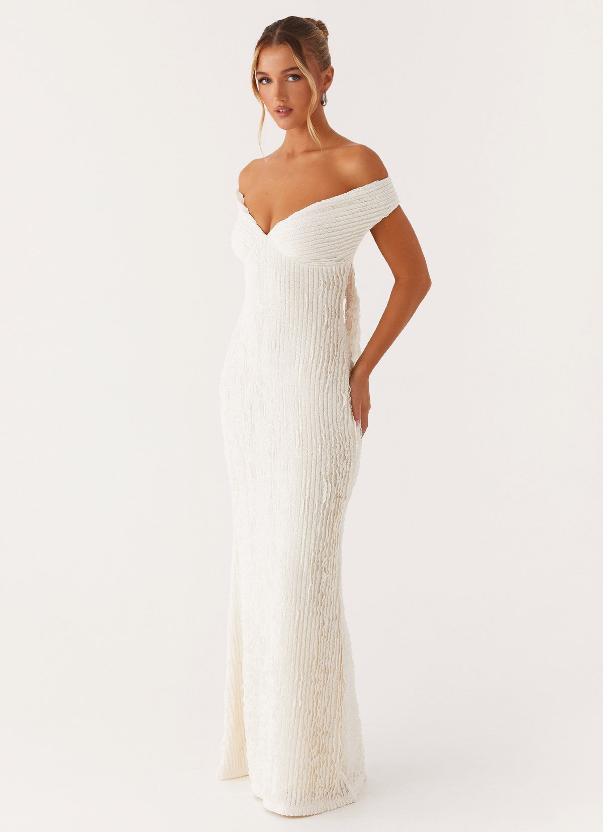 Mae Maxi Dress - White - M